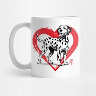 I Love My Dalmatian - I Love my dog - Energetic dog Mug